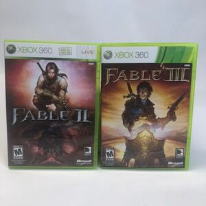 Fable II &‎ III Xbox 360 Games Lot Action RPG Adventure Complete Tested Working